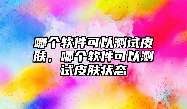 哪個軟件可以測試皮膚，哪個軟件可以測試皮膚狀態