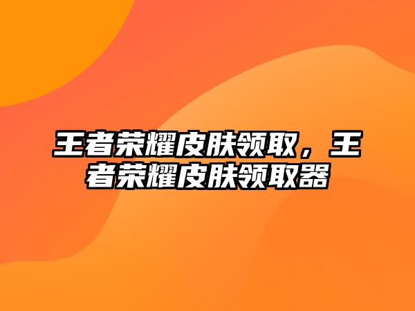 王者榮耀皮膚領取，王者榮耀皮膚領取器