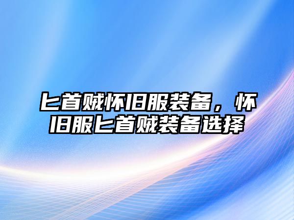 匕首賊懷舊服裝備，懷舊服匕首賊裝備選擇