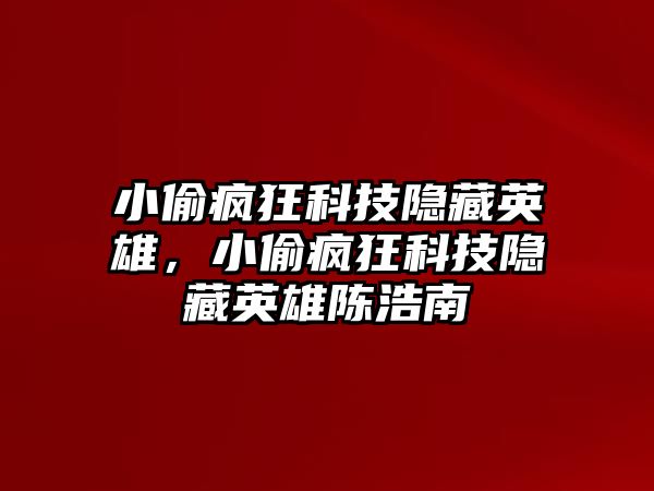 小偷瘋狂科技隱藏英雄，小偷瘋狂科技隱藏英雄陳浩南